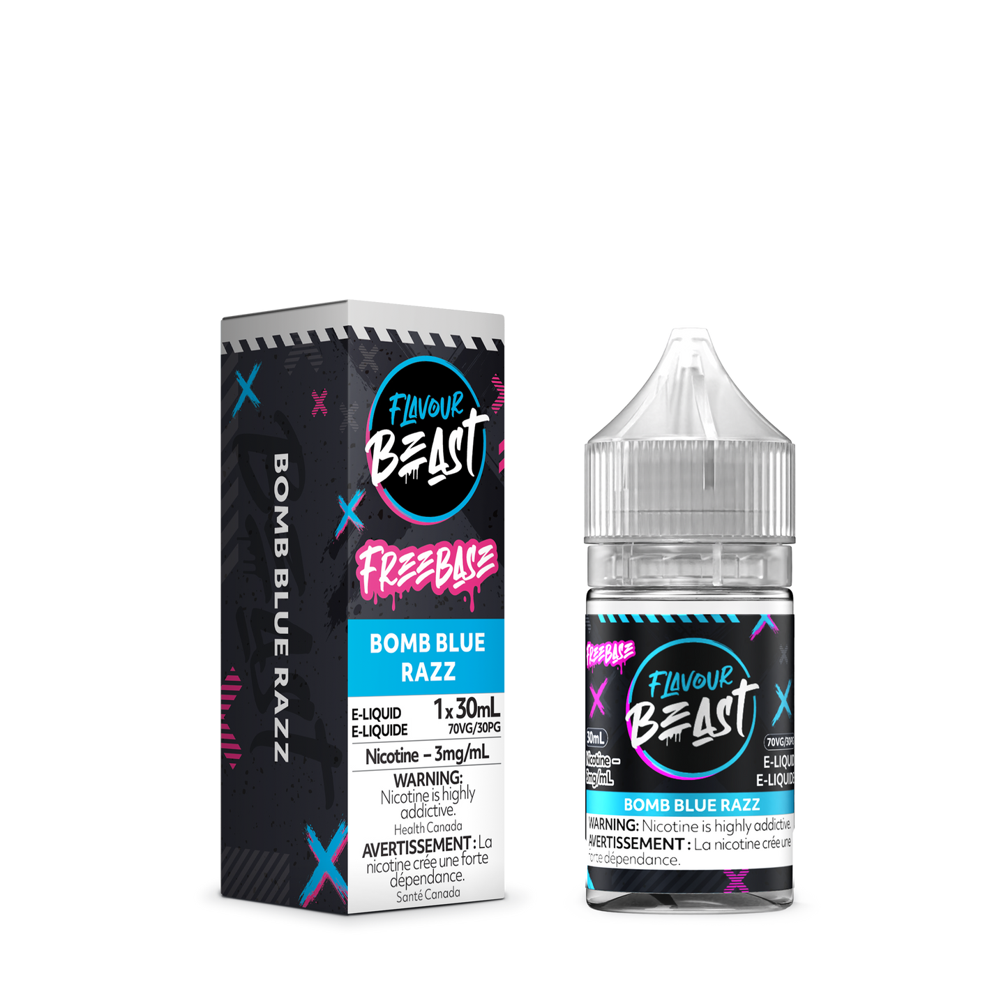 FLAVOUR BEAST FREEBASE - BOMB BLUE RAZZ