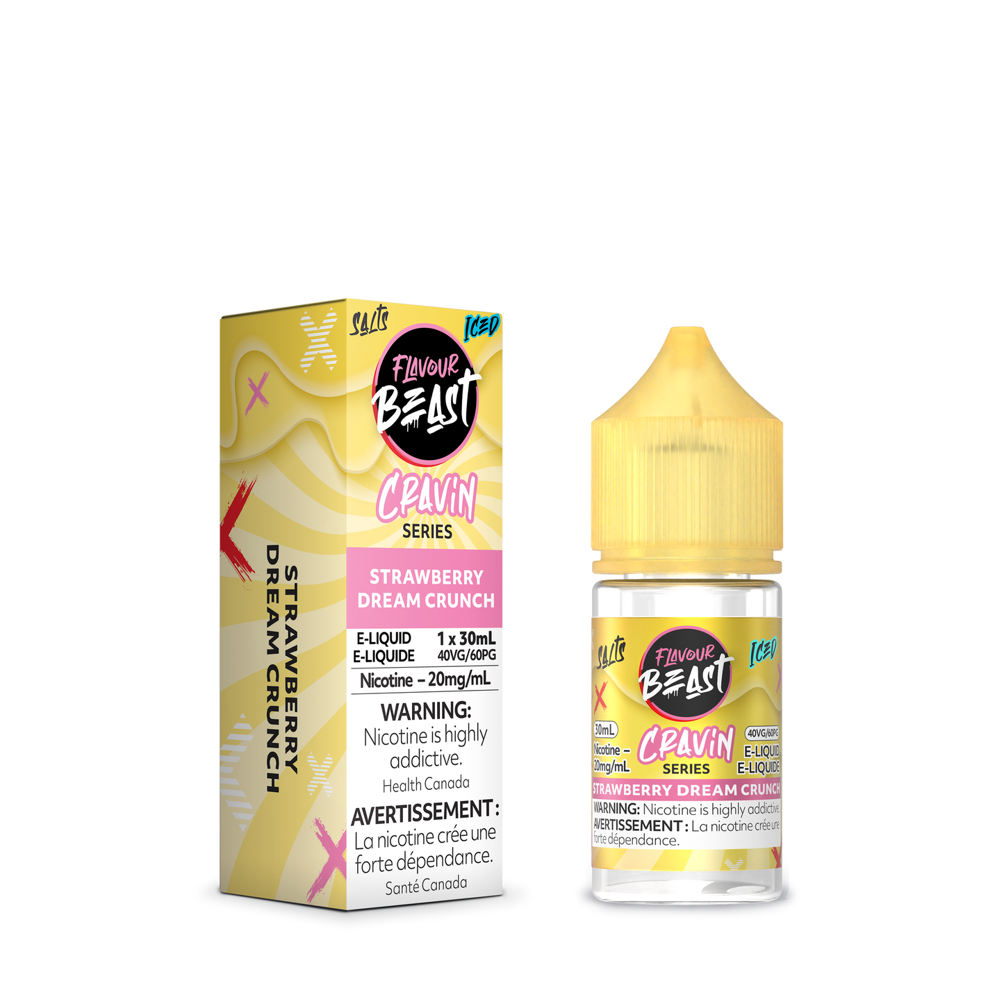 FLAVOUR BEAST CRAVIN' - STRAWBERRY DREAM CRUNCH ICED