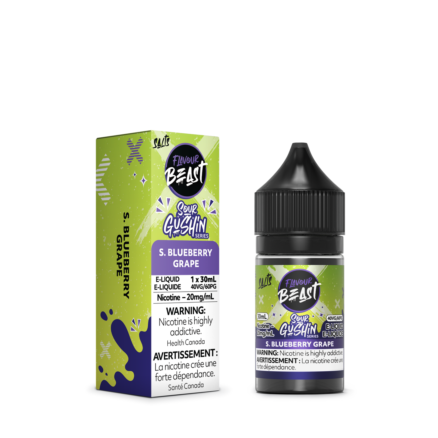 FLAVOUR BEAST SOUR GUSHIN' - S. BLUEBERRY GRAPE