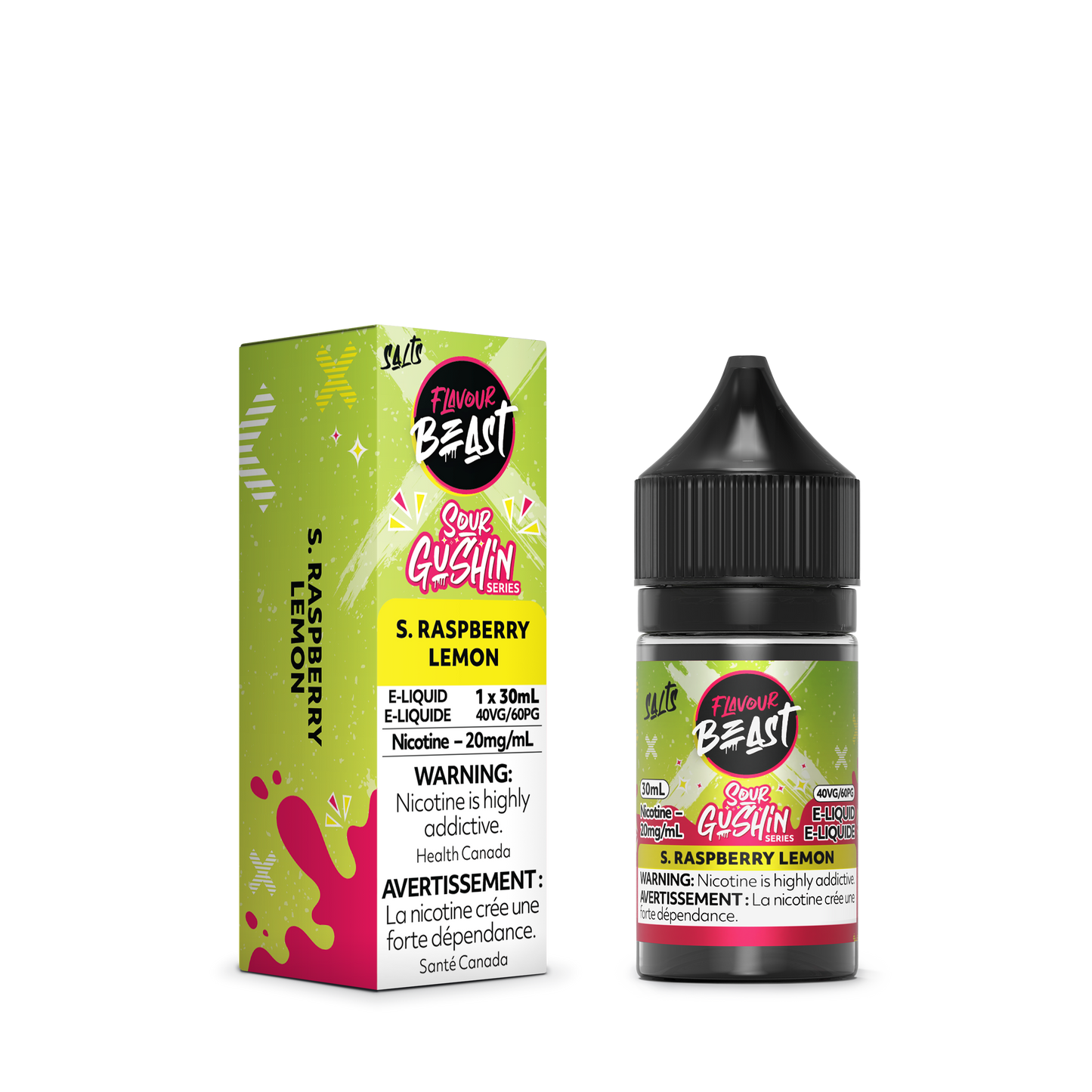 FLAVOUR BEAST SOUR GUSHIN' - S. RASPBERRY LEMON