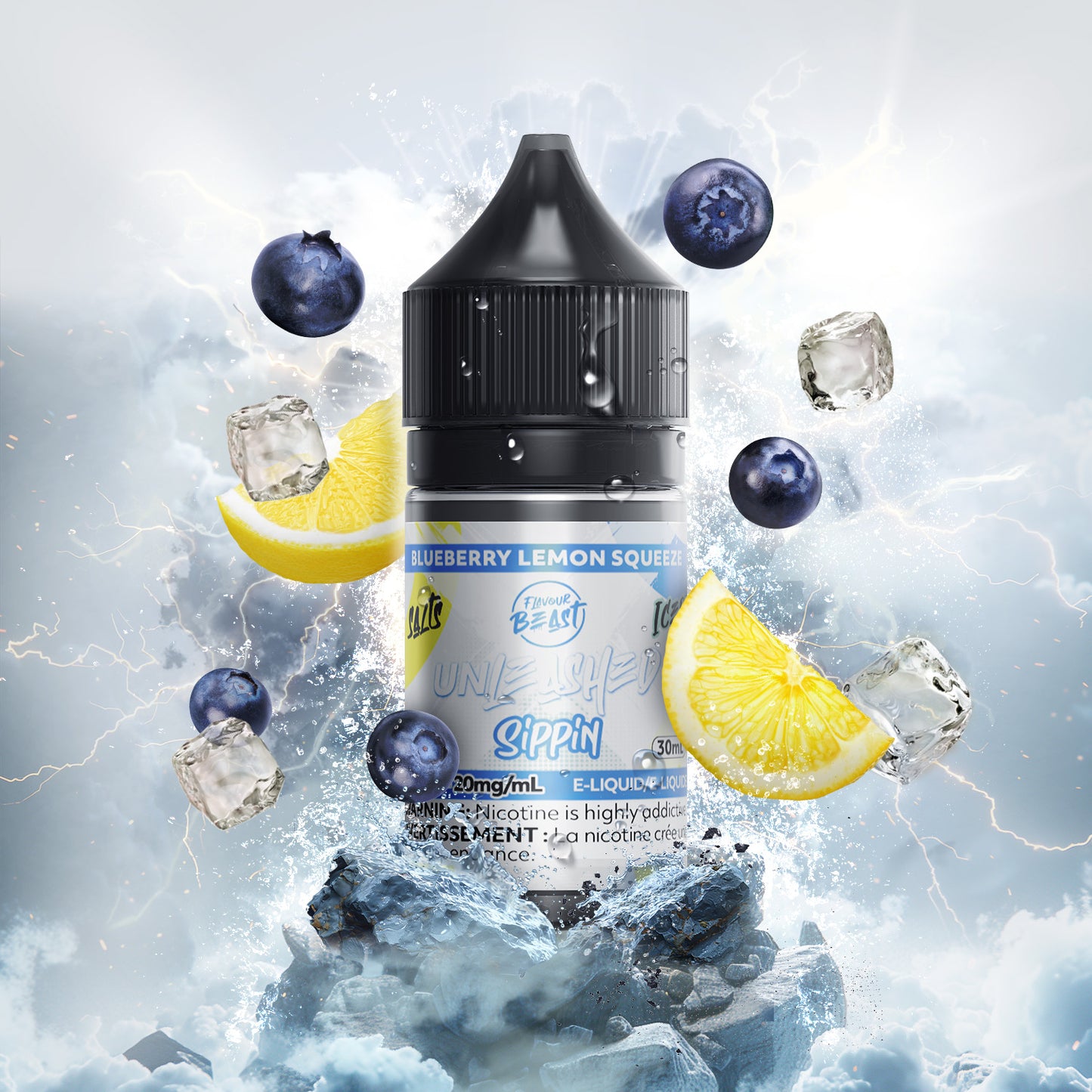 Flavour Beast Unleashed Sippin' - BLUEBERRY LEMON SQUEEZE ICED