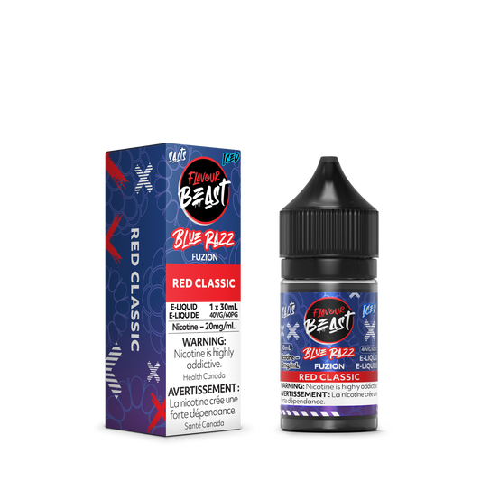 FLAVOUR BEAST FUZION SALT - BLUE RAZZ RED CLASSIC