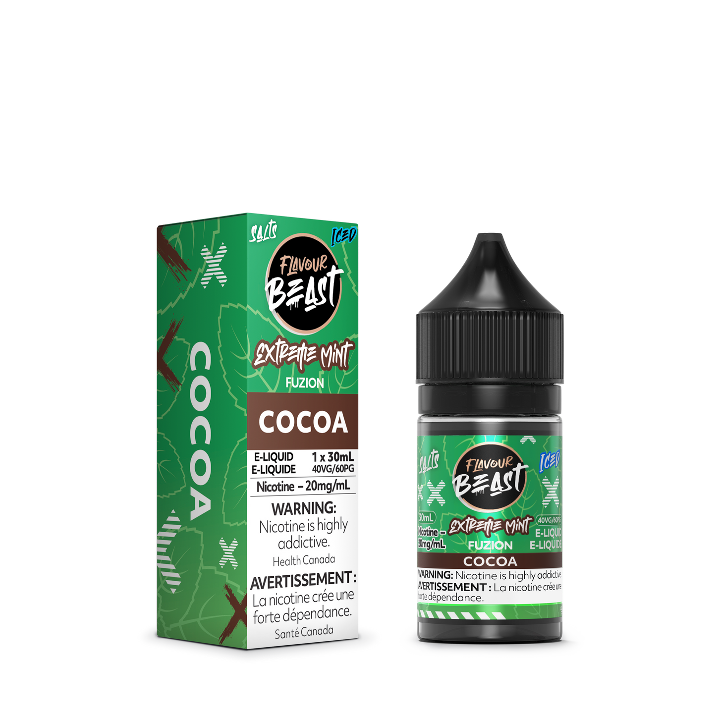 FLAVOUR BEAST FUZION SALT - EXTREME MINT COCOA ICED