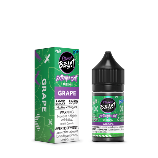 FLAVOUR BEAST FUZION SALT - EXTREME MINT GRAPE ICED