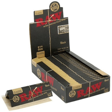 RAW - BLACK 1 1/4 PAPERS