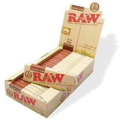 RAW - ORGANIC HEMP ROLLING PAPER 1 1/4