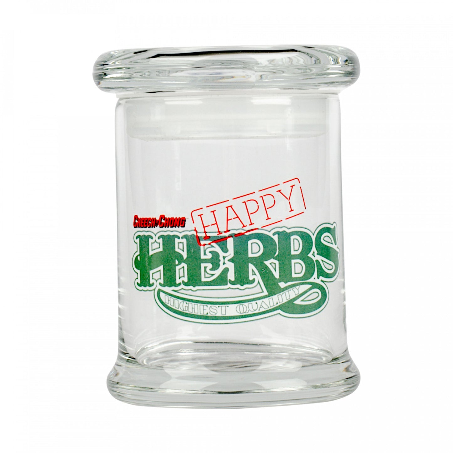 CHEECH & CHONG™ GLASS Happy Herbs Pop Top Jar