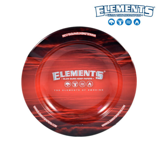 HERBAL - ELEMENTS METAL RED ASHTRAY