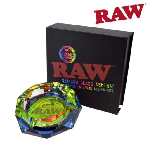 RAW RAINBOW GLASS ASHTRAY