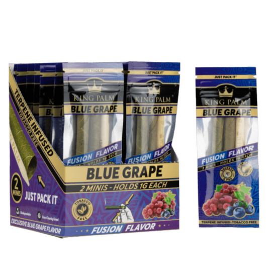 King Palm 2 Mini Rolls Blue Grape