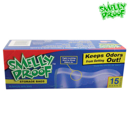 SMELLY PROOF STORAGE BAGS (CLEAR) – 15 PACK