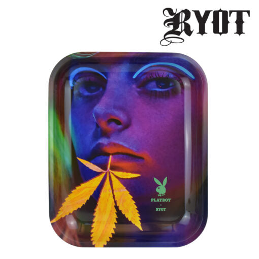 PLAYBOY BY RYOT ROLLING TRAYS – LEAF BEARD LARGE