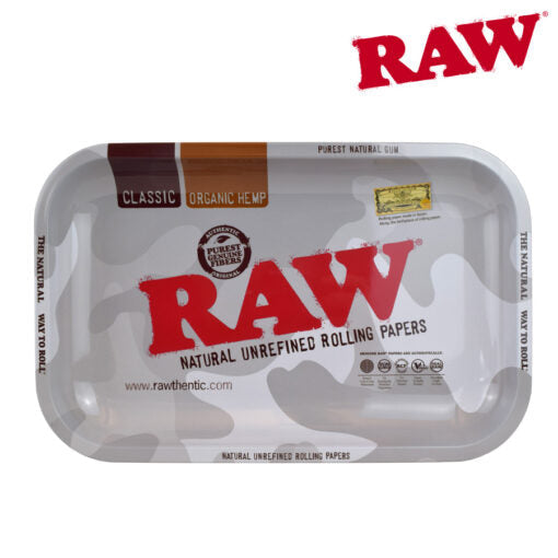 RAW ARCTIC CAMO ROLLING TRAY – SMALL